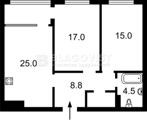 Квартира W-7443045, Сверстюка Евгения (Расковой Марины), 6е, Киев - Фото 15