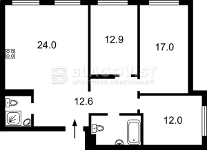 Квартира W-7443047, Сверстюка Євгена (Раскової Марини), 6е, Київ - Фото 6