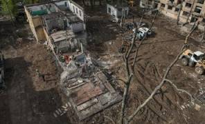 Последствия обстрелов в Киеве