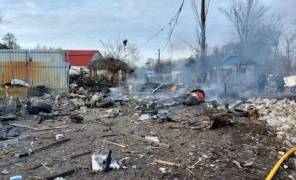 Влучання ракети в приватний сектор Києва 29 грудня